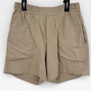 Lululemon Mens Bowline Short 5" Stretch Ripstop Trench Khaki Size Small